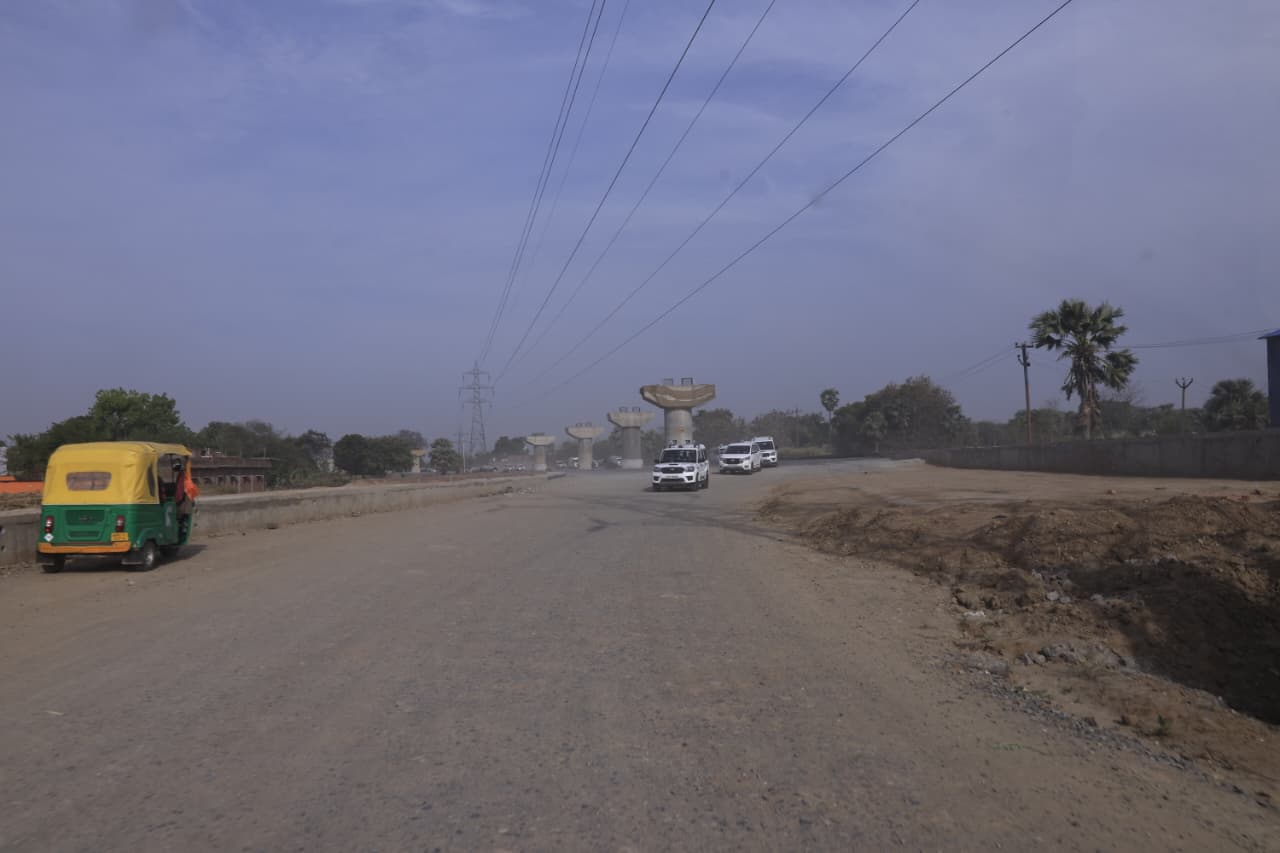 Bihar CM Nitish Kumar Reviews Danapur–Bihta Elevated Corridor, Inspects Bihta Airport Works