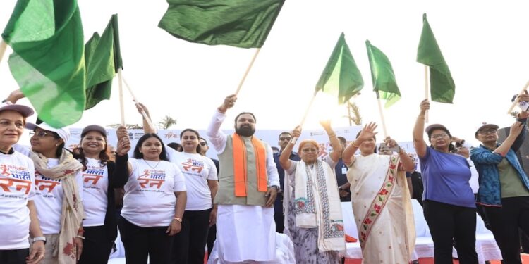 Bihar CM Samrat Choudhary Flags Off ‘Nari Shakti Run’ In Patna, Backs Women’s Reservation Push