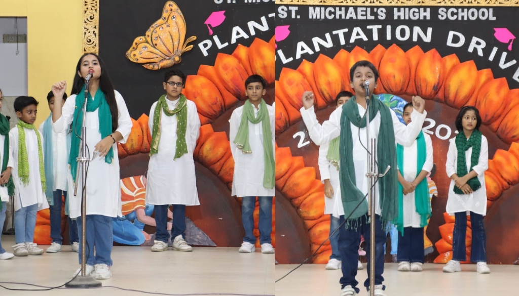 Students Lead Plantation Drive At St Michael’s Patna To Promote Environmental Awareness