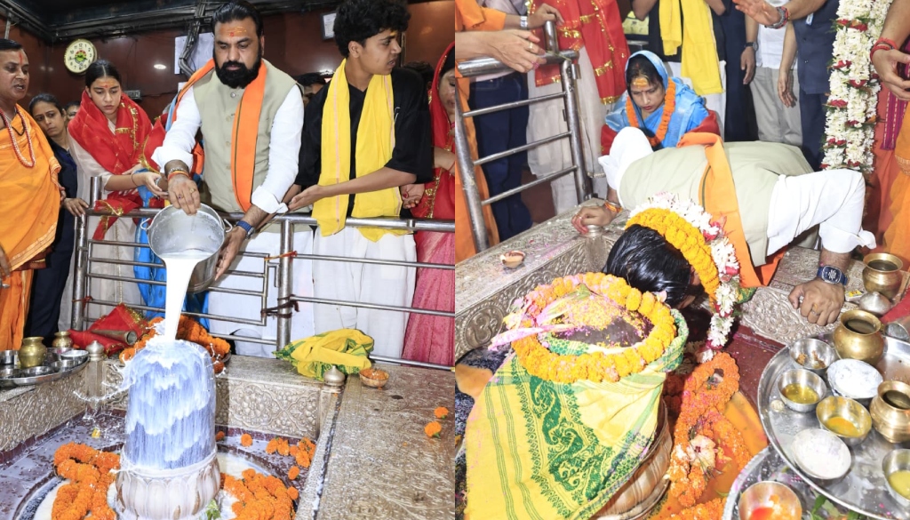 Samrat Choudhary Offers Prayers At Baba Hariharnath Temple In Sonepur