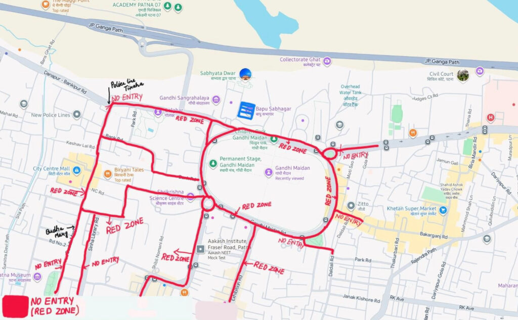 Patna Traffic Alert Autos and E-Rickshaws Barred Around Gandhi Maidan On April 20, Read Full Route Plan