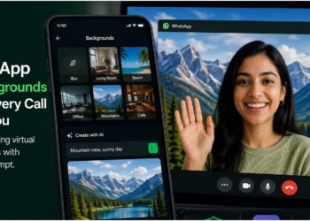 WhatsApp’s AI Background Feature Lets Users Turn Video Calls Into Mountain Views or Office Meetings in Seconds