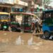 Auto Drivers Protest: Vehicles Parked Mid-Road in Khusrupur, Traffic Disrupted from State Highway to Railway Crossing