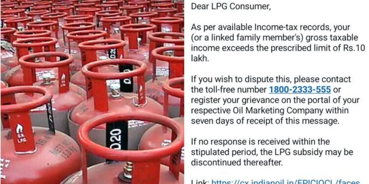 Income Tax Filers Above Rs 10 Lakh Urged to Surrender LPG Subsidy, Oil Companies Send Messages