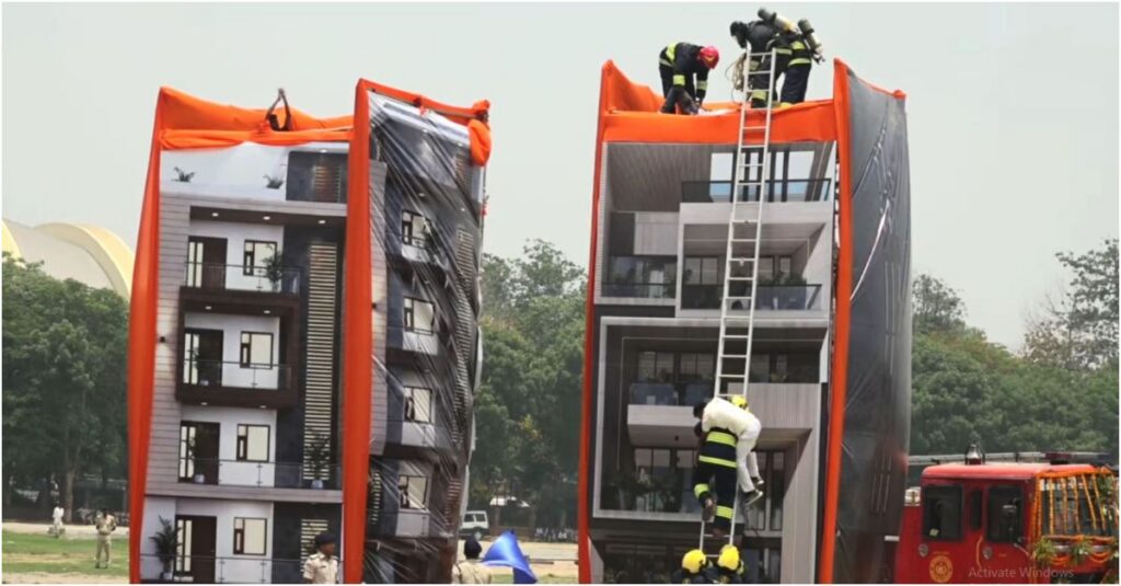 CM Samrat Choudhary Flags Off 80 High-Tech Fire Brigade Vehicles at Gandhi Maidan in Patna