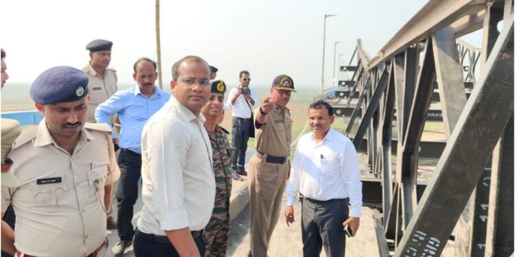 Vikramshila Bridge Restoration Progress Accelerates as Secretary Reviews Bailey Bridge Work, Completion Expected by Month-End