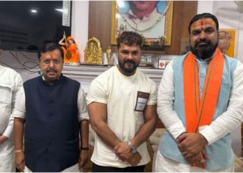 Khesari Lal Yadav Meets Nitin Nabin in Presence of Samrat Choudhary and Sanjay Saraogi, Denies Rumours of Joining BJP