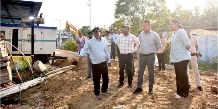 BUIDCO Managing Director Reviews Drainage Works Across Catchment-1 and Catchment-2 in Patna