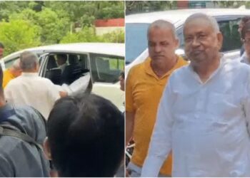 Nitish Kumar Makes Surprise Visit to JD(U) Office, Asks Deputy CM Vijay Chaudhary for Detailed Briefing