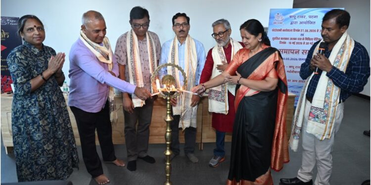 Alka Das’s Mithila Painting Exhibition Concludes at Bapu Tower in Patna