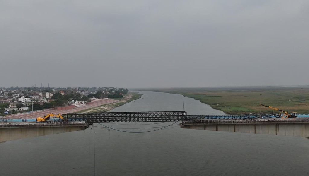 First Bailey Bridge On Vikramshila Setu Near Completion, Traffic Restoration Likely Today