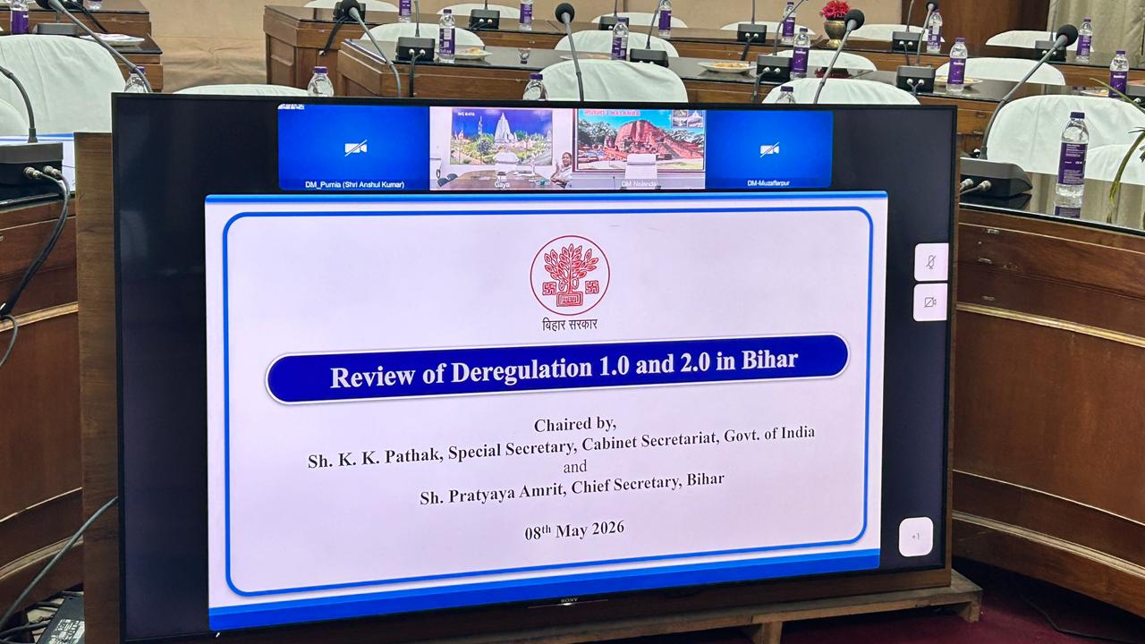 Centre’s Special Secretary K K Pathak And Bihar Chief Secretary Pratyaya Amrit Review Deregulation Push To Boost Investment
