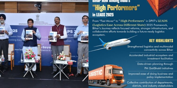 Bihar Enters ‘High Performers’ Category In National Logistics Ranking Under LEADS 2025