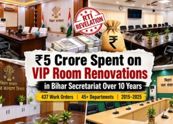 RTI Reveals Bihar Govt Spent Over Rs 5 Crore Renovating VIP Rooms in Secretariat Over 10 Years