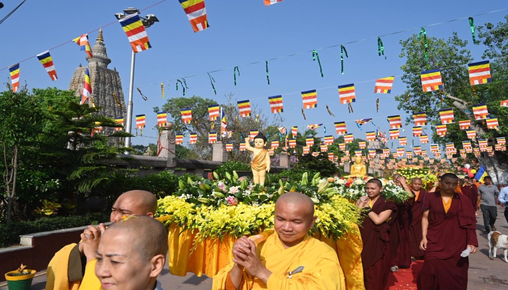 Thousands Assemble in Bodh Gaya For Buddha Jayanti celebrations At Mahabodhi Temple