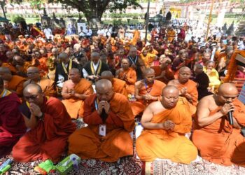 Thousands Assemble in Bodh Gaya For Buddha Jayanti celebrations At Mahabodhi Temple