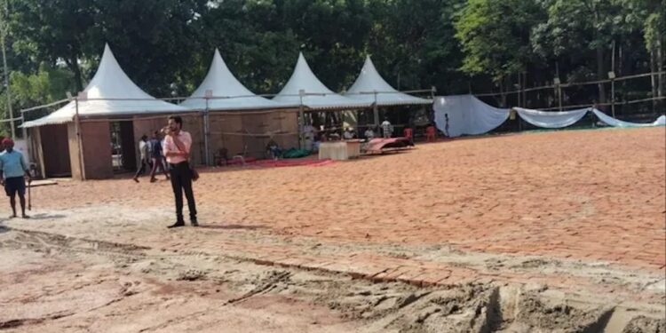 Special ‘Green Room’ Prepared For PM Modi At Gandhi Maidan; High-Security VVIP Enclosures Set Up