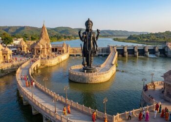 Big Boost for Religious Tourism: 108-Foot Vishnu Statue in Falgu Under Vishnupad Corridor To Become Iconic Landmark
