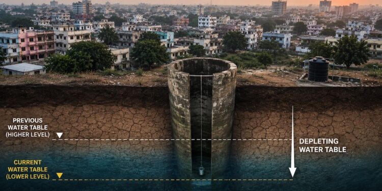 Groundwater Level in Patna Sadar Drops by 5 Feet in One Year Amid Expanding Concrete Urbanisation