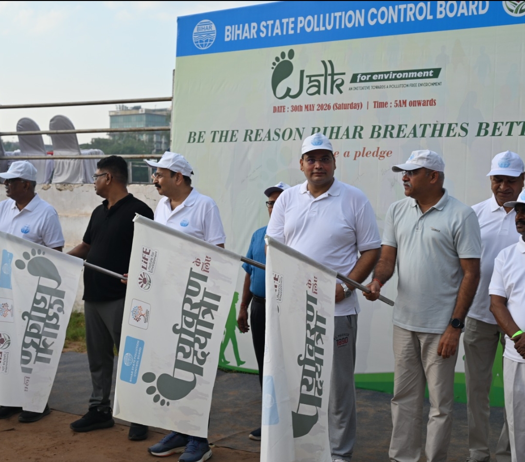 Hundreds Join Environmental Walk in Patna to Promote Sustainable Living and Pollution Awareness