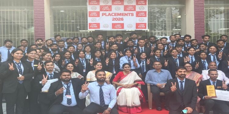 LNMI Secures 90% Placements Despite Tough Hiring Market, Highest Package Reaches Rs 17.35 Lakh