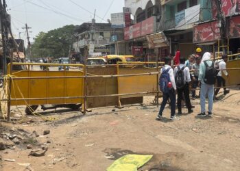 13-Day Traffic Blockade Begins In Patna’s Patliputra Area Ahead Of Monsoon Sewerage Work
