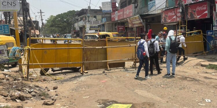 13-Day Traffic Blockade Begins In Patna’s Patliputra Area Ahead Of Monsoon Sewerage Work