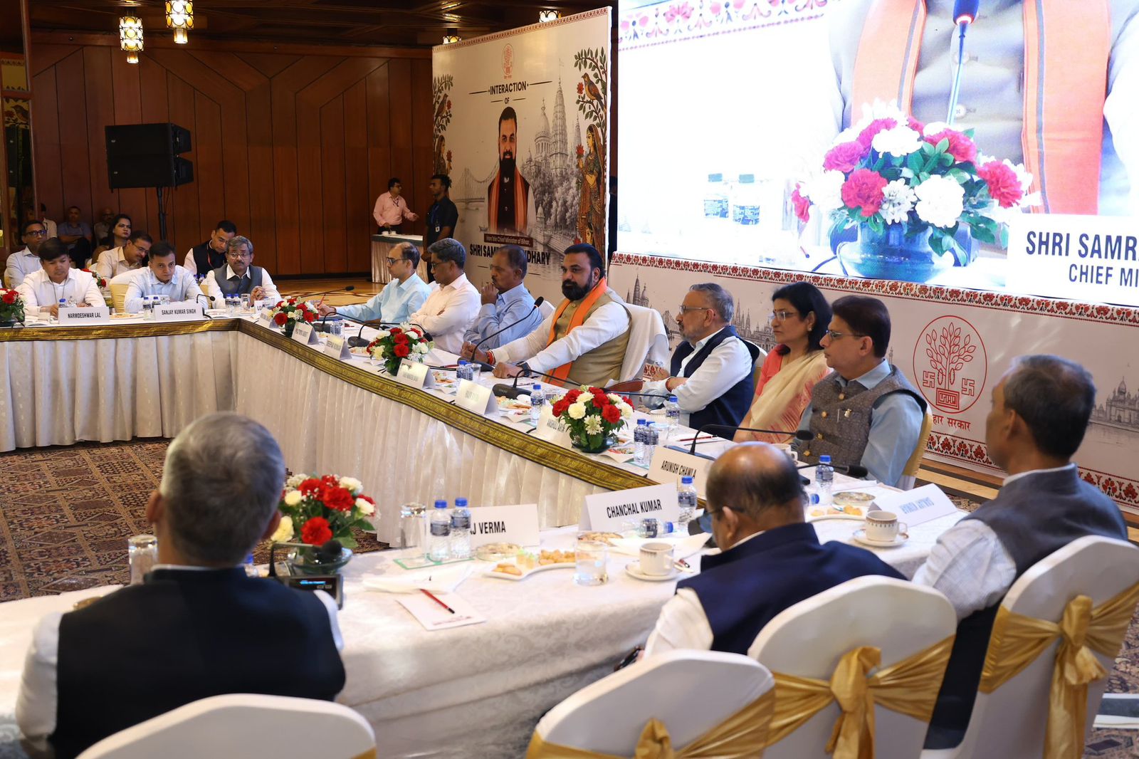 CM Samrat Chaudhary Meets Bihar-Cadre Officers in Delhi, Reviews Vision for ‘Developed Bihar’