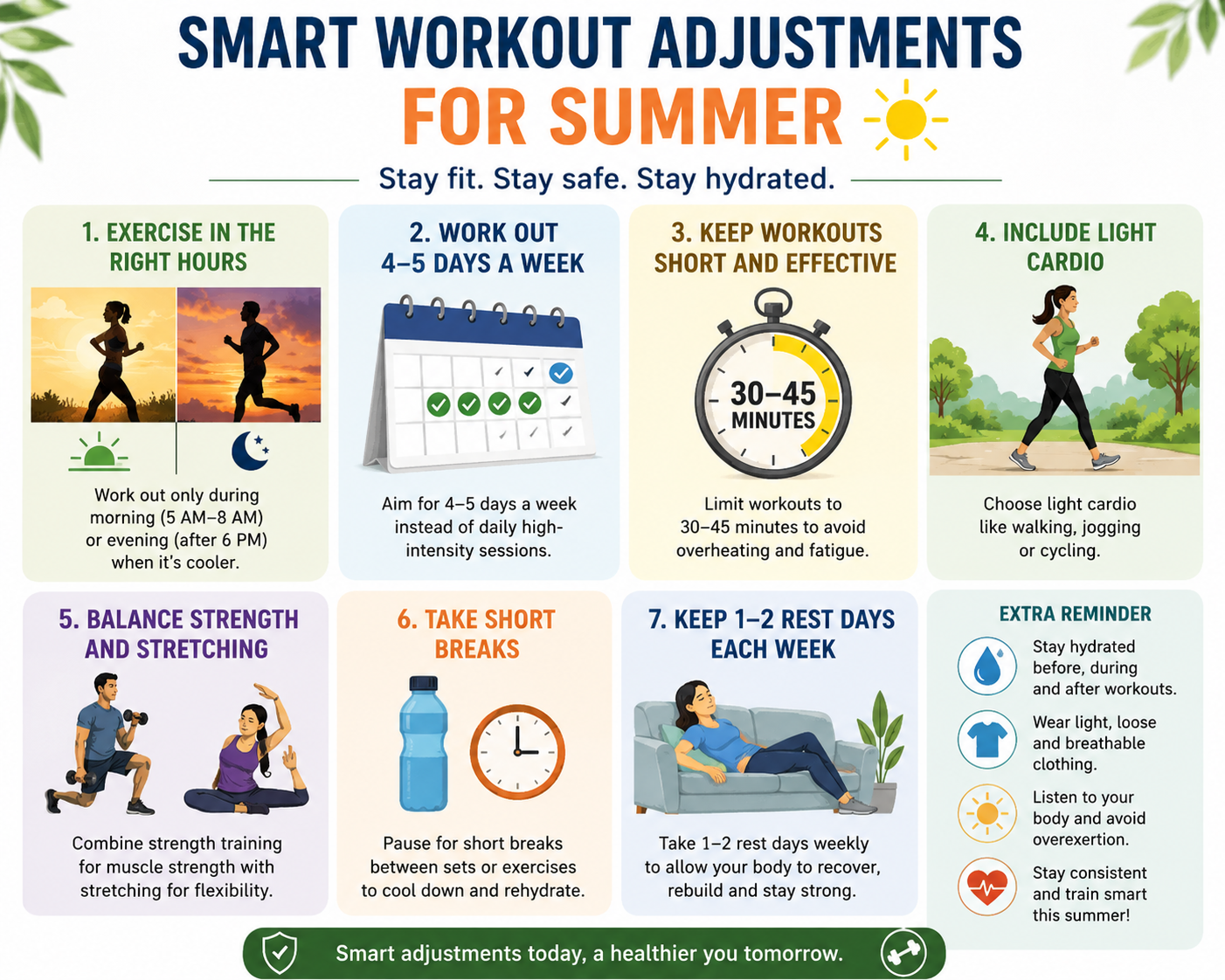 How to Exercise Safely During Summer: Fitness Experts Advise Shorter Workouts, More Hydration and Smarter Timing