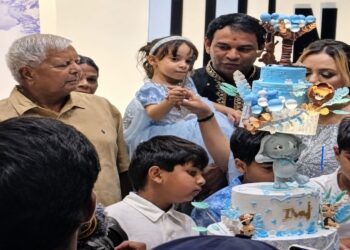 Lalu Family Reunites at Grand First Birthday Celebration of Tejashwi Yadav’s Son Iraj, Rohini Missing