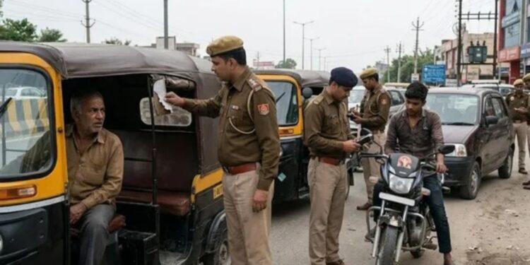 From Cars to Bikes : Special Drive Against Vehicles Carrying Caste-Related Words and Posters