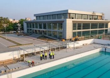 Khelo India Boost for Patna University: Olympic-Size Swimming Pool Almost Ready at Saidpur Campus
