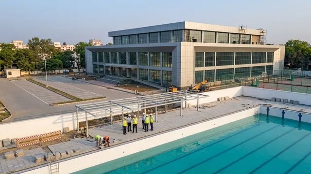Khelo India Boost for Patna University: Olympic-Size Swimming Pool Almost Ready at Saidpur Campus