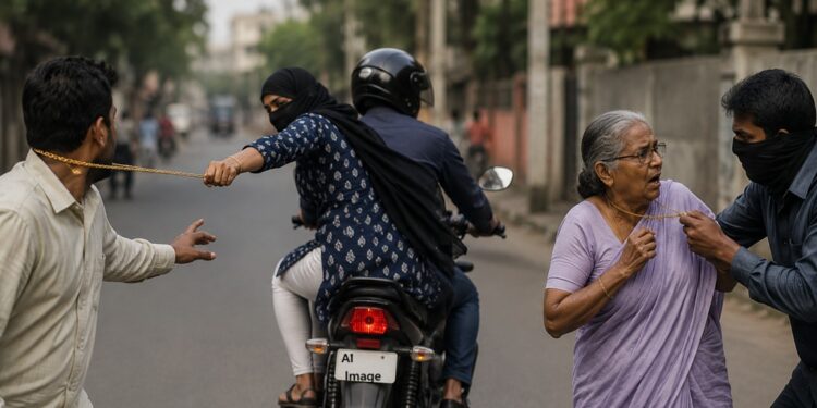 Woman chain snatcher in Patna
