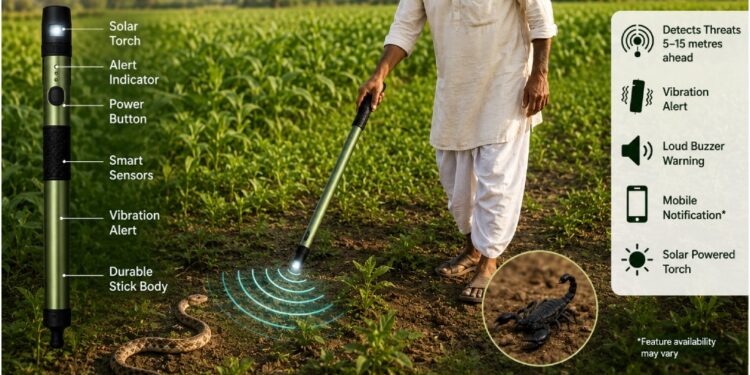 Government Unveils ‘Kisan Mitra Chhadi’ To Alert Farmers About Snakes And Scorpions