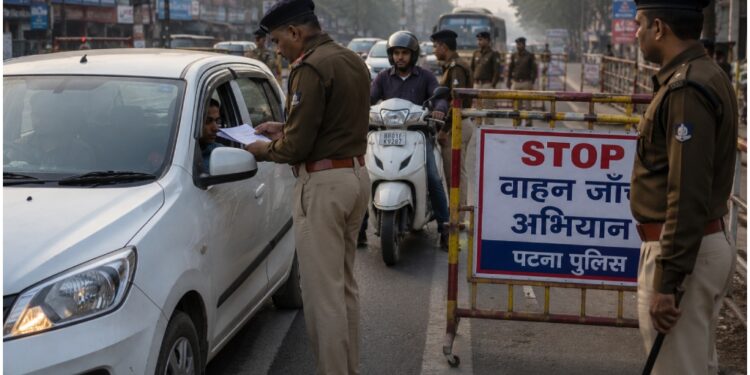 Patna Police Launch Early Morning Vehicle Checks Across 20 Points to Curb Crime