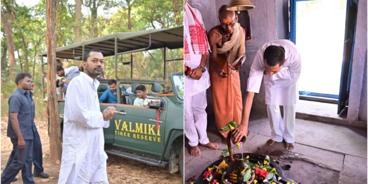 Jungle Safari, Temple Visit and Loud Cheers: Nishant Kumar’s Valmiki Nagar Tour Draws Crowds