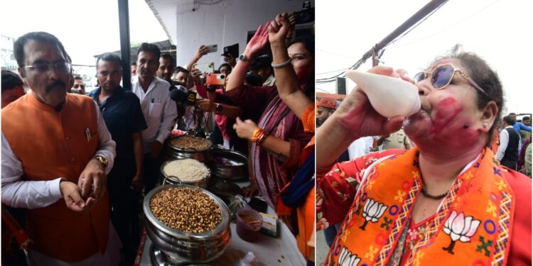 Fireworks, Drums and Jhalmuri: BJP Workers Flood Patna Headquarters in Exuberant Victory Celebrations
