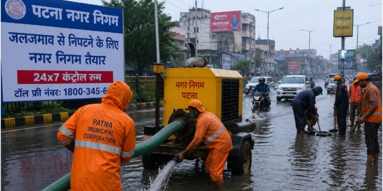Patna Municipal Corporation Fan Out Across 140 Flood-Prone Spots to Keep Streets Clear