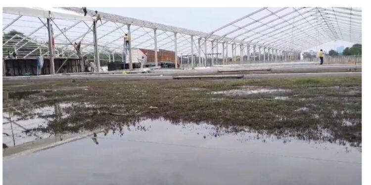Patna Authorities Rush to Clear Waterlogging at Gandhi Maidan Ahead of Swearing-in Event