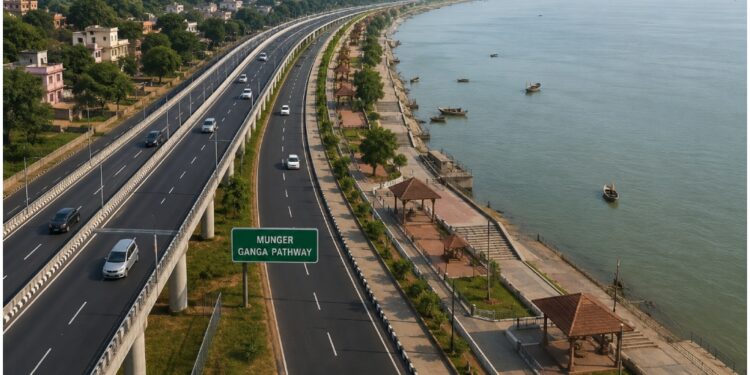Bihar’s Giant Riverfront Highway Set to Change Munger as 83km Ganga Pathway Moves Closer to Reality