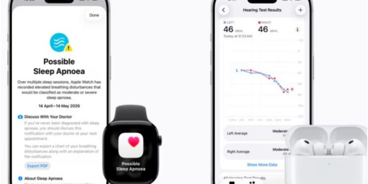 Apple Expands Health Tracking With Sleep Apnea Alerts And AirPods Hearing Tests