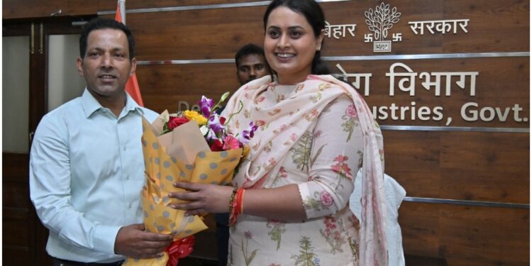 Shreyasi Singh Takes Charge of Bihar Industrial Department, Promises Strong Push for Growth
