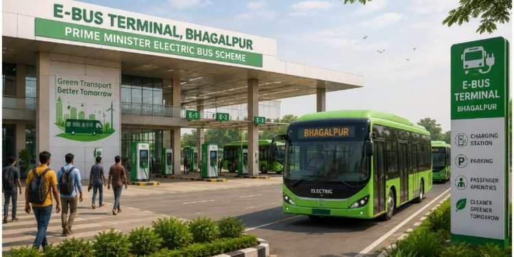 Bhagalpur to Get Modern E-Bus Terminal as 50 Electric Buses Set to Hit Roads Soon