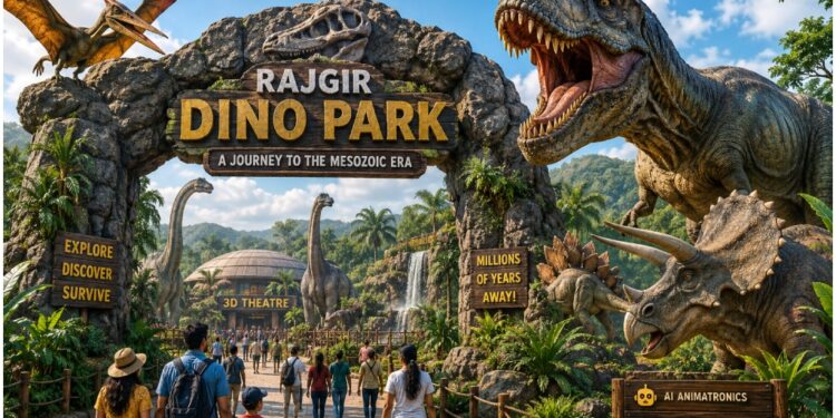 Rajgir to Roar with Giant AI Dinosaurs as Rs 20 Crore Dino Park Takes Shape