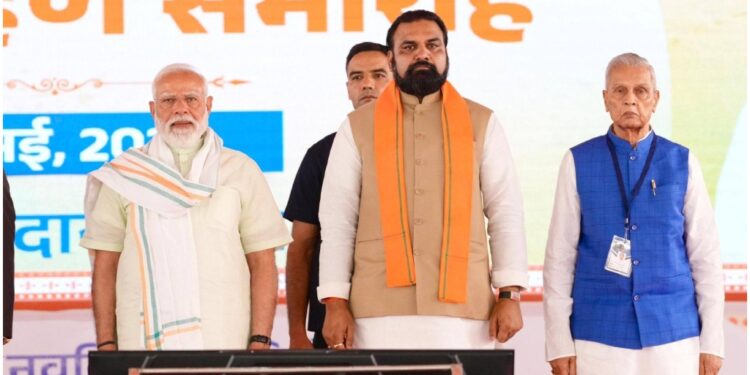 BJP Turns Bengal Oath Ceremony Into Massive Power Show as Samrat Chaudhary Joins NDA Leaders in Kolkata