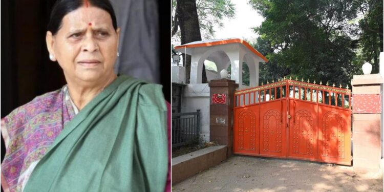 Rabri Devi’s New Government Bungalow Repainted from Saffron to White and Green Amid Political Debate