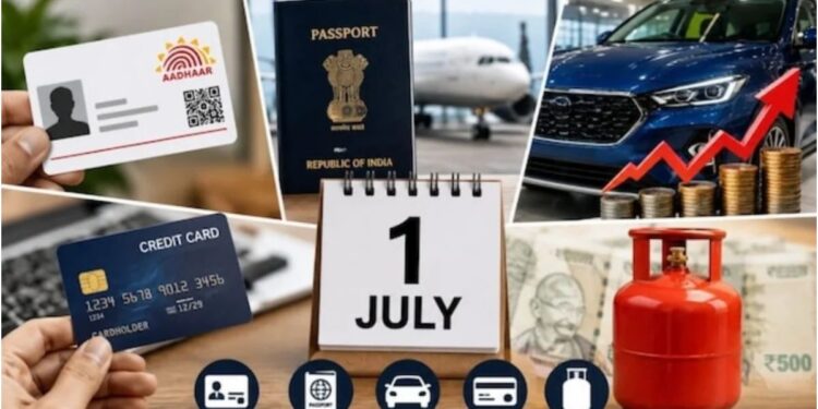 Major Rule Changes from July 1: Aadhaar Updates, Passport Fees, Car Prices and Credit Card Rules to Change