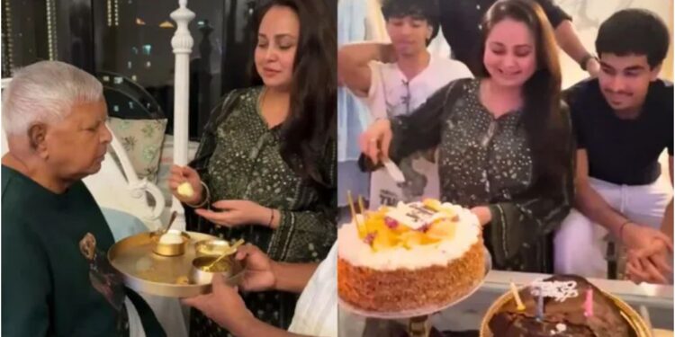 “Papa is With Me,” Rohini Cuts Cake With Lalu Prasad Yadav in Singapore, Shares Emotional Video