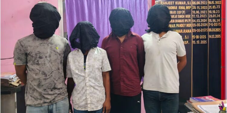 Daya Dubey Gang Busted in Bihta; Kingpin Among Four Arrested, Weapons Recovered